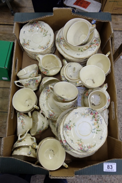 Appraisal: A collection of Crown Ducal rosalie dinner Tea ware