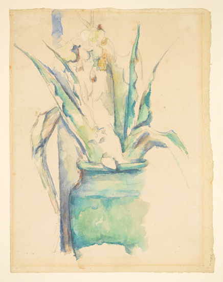 Appraisal: PAUL C ZANNE Le Vase et la Colonne Watercolor and