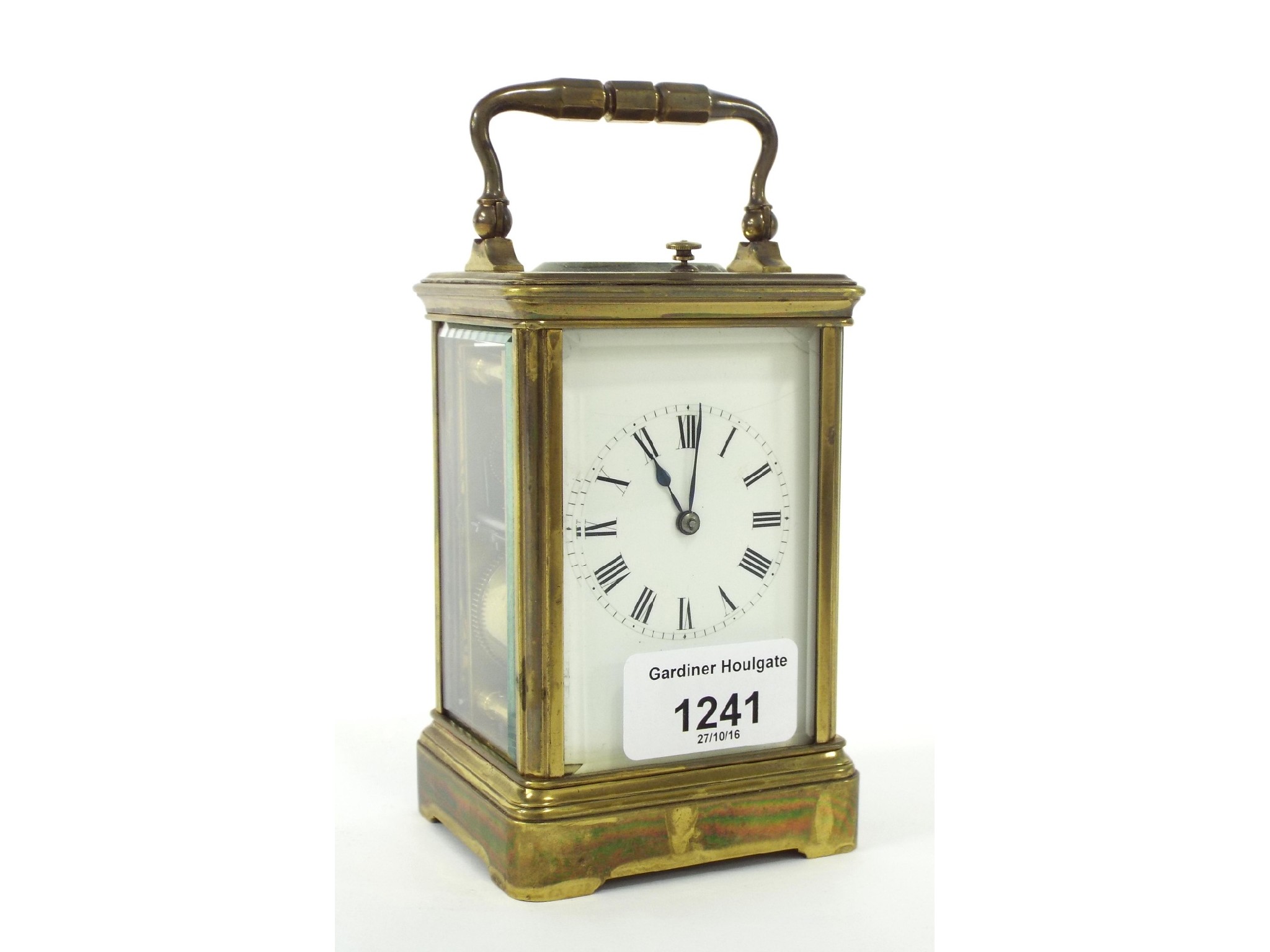 Appraisal: Richard Co repeater carriage clock striking on a gong within