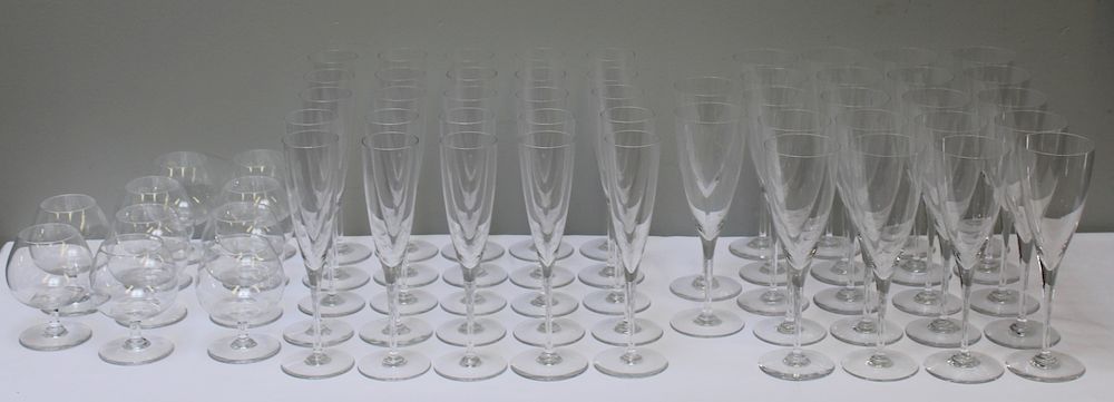 Appraisal: Large Group Baccarat Stemware From a Long Island Estate Snifter