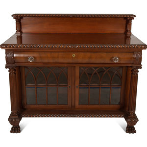 Appraisal: A Victorian Mahogany Sideboard Late th Century Height x width