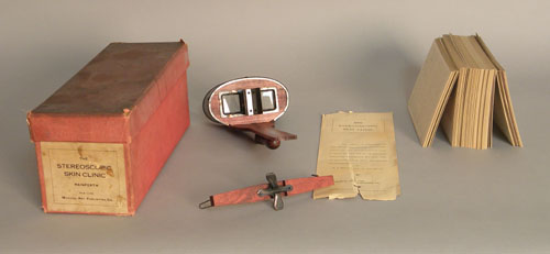 Appraisal: Stereoscope with set of skin clinic cards