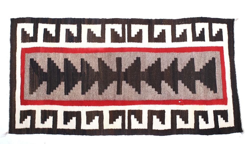 Appraisal: Navajo Klagetoh Hand Woven Wool Rug c The lot features