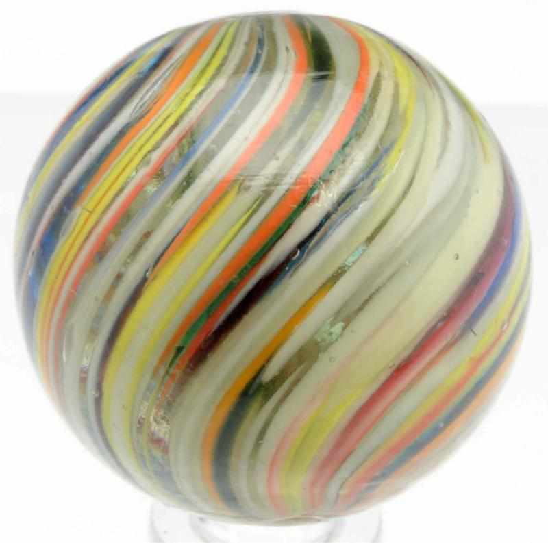 Appraisal: Large Joseph's Coat Swirl Marble Beautiful Joseph's coat with colors