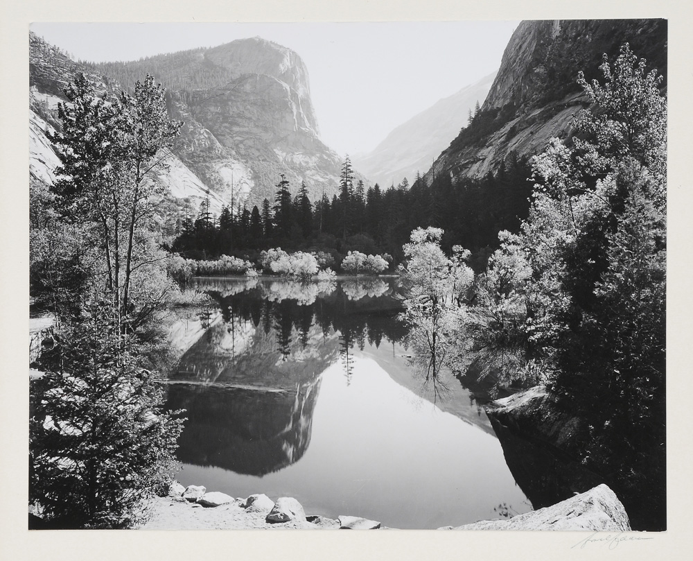 Appraisal: Ansel Adams American - Mirror Lake probably printed s signed