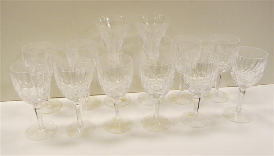 Appraisal: Ten signed Waterford water goblets along with two Waterford champagne