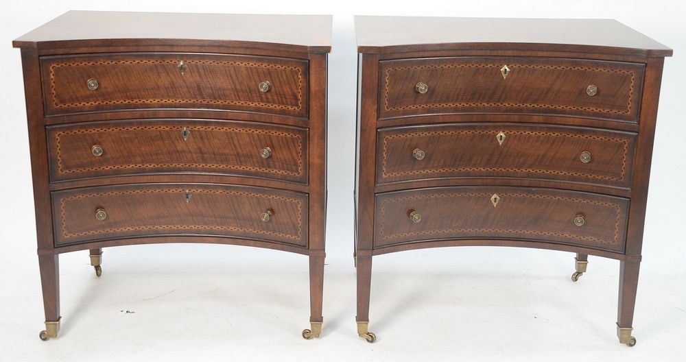 Appraisal: Pair of Century Wellington Court Three-Drawer Chests or Night Stands