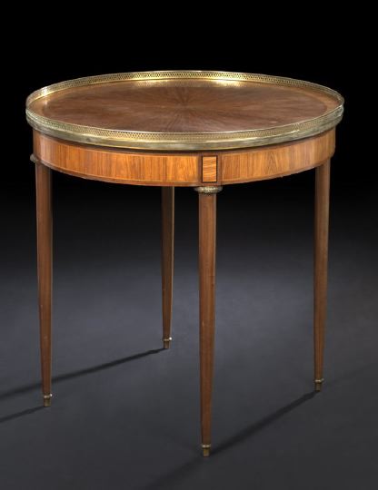 Appraisal: Louis XVI-Style Kingwood and Mahogany Center Table early th century