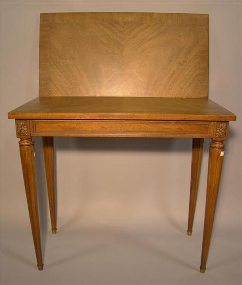 Appraisal: LOUIS XVI STYLE STYLE CARD TABLE Late th century the