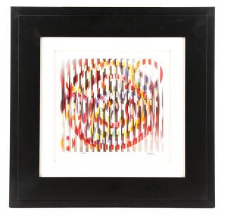 Appraisal: Agam Olympic Celebration Lenticular Optic Art Yaacov Agam Isreali b