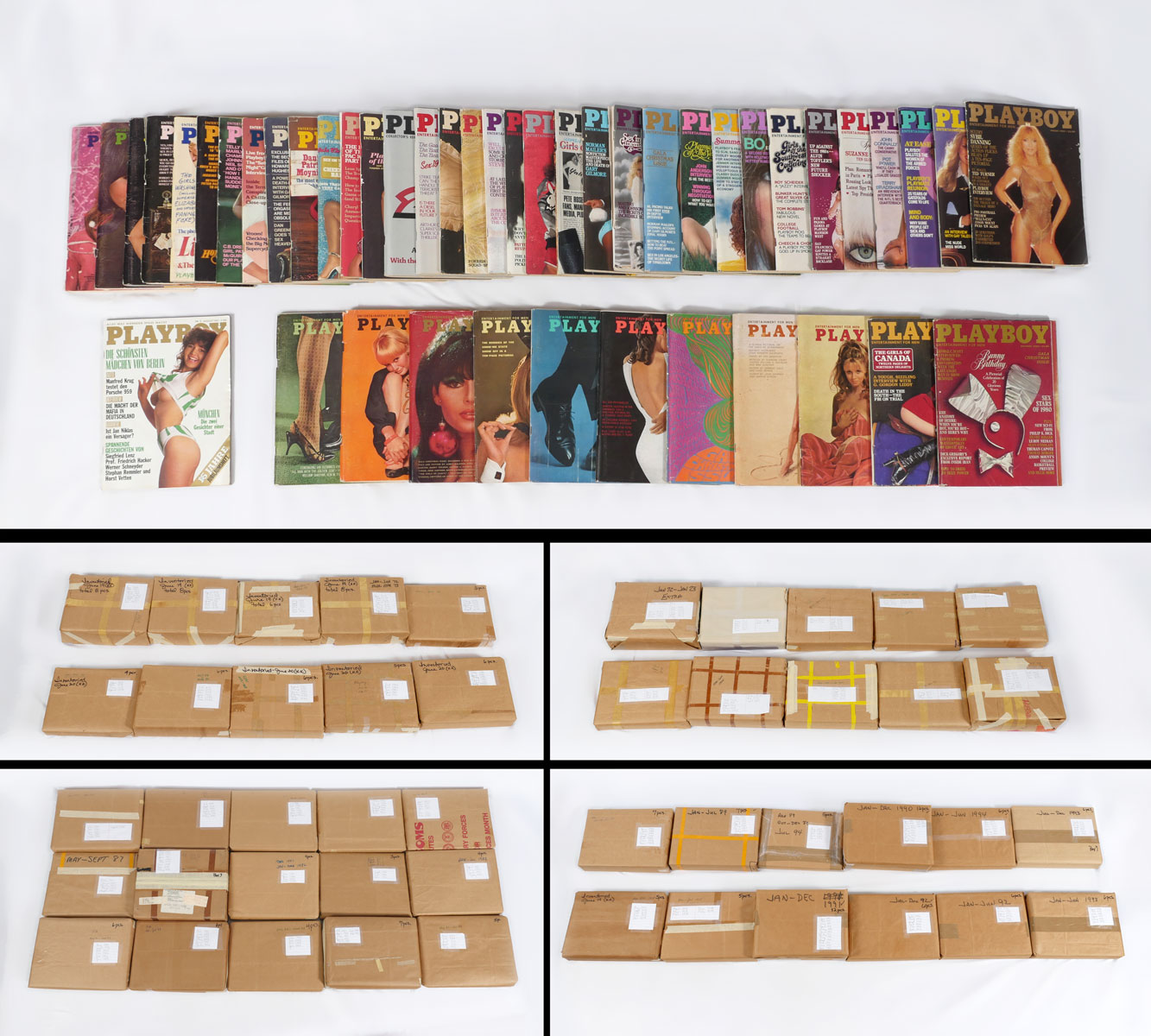 Appraisal: PC PLAYBOY MAGAZINE COLLECTION Largely - Generally complete collection most