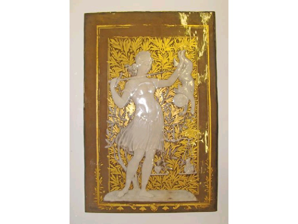 Appraisal: A CONTINENTAL PORCELAIN PATE SUR PATE PANEL decorated with an