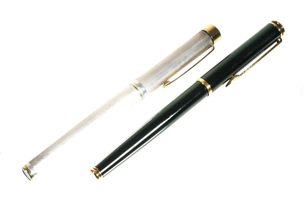 Appraisal: One SHEAFFER sterling silver Targa with K gold nib fountain