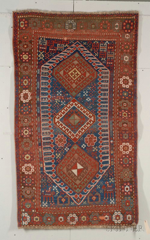 Appraisal: Kazak Rug Southwest Caucasus last quarter th century small areas