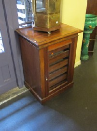 Appraisal: VICTORIAN CEDAR GLASS FRONT SIX DRAWER CABINET