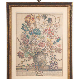 Appraisal: After Pieter Casteels III Flemish - offset lithograph March from