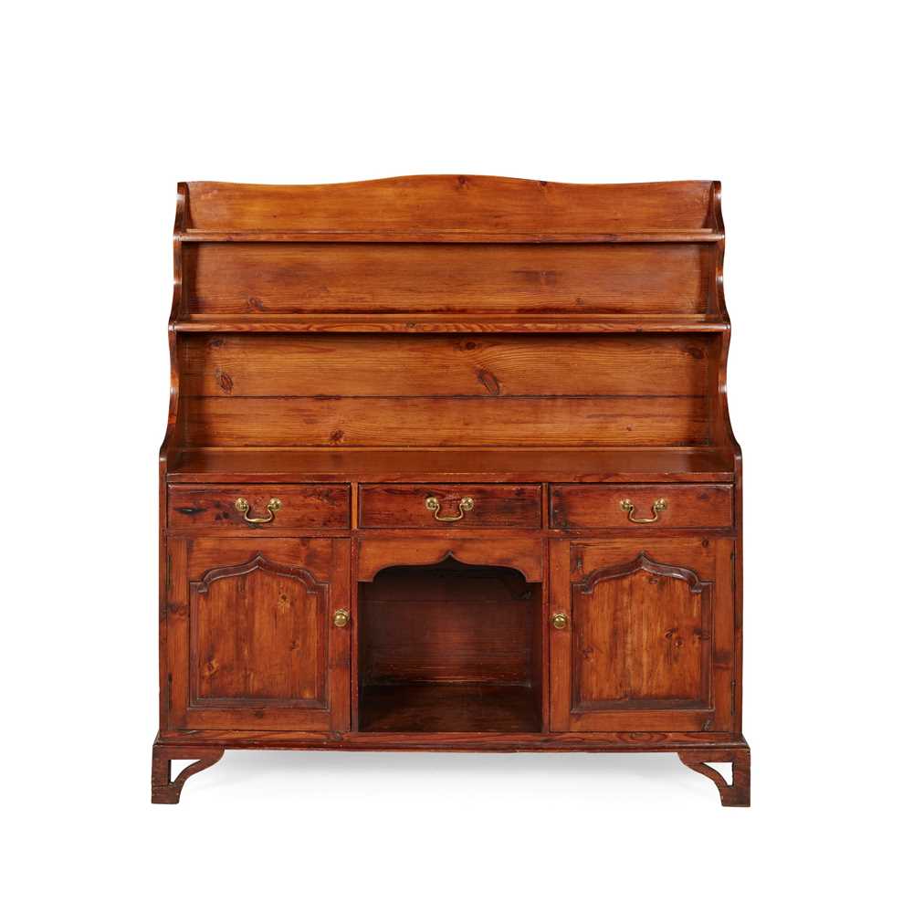 Appraisal: LATE GEORGIAN PROVINICAL PINE DRESSER EARLY TH CENTURY of small