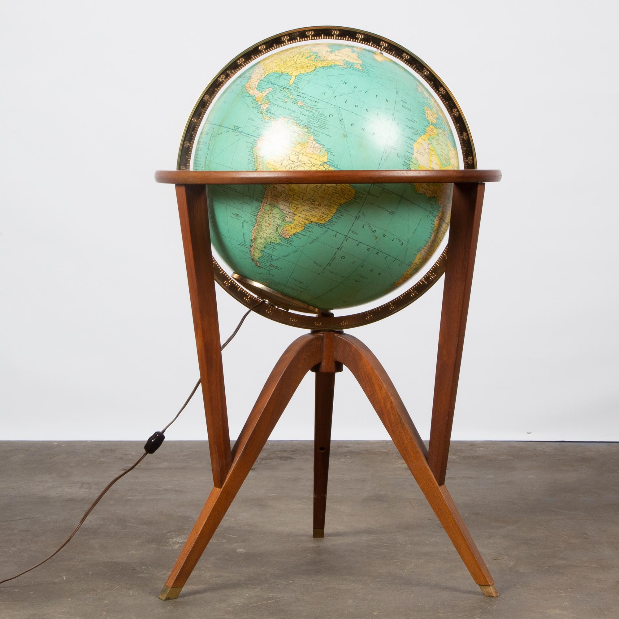 Appraisal: EDWARD WORMLEY FOR RAND MCNALLY 'COSMOPOLITAN' GLOBE A modern Rand