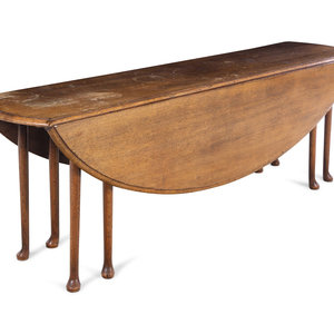 Appraisal: An Irish George III Oak Drop-Leaf Table Circa Height x