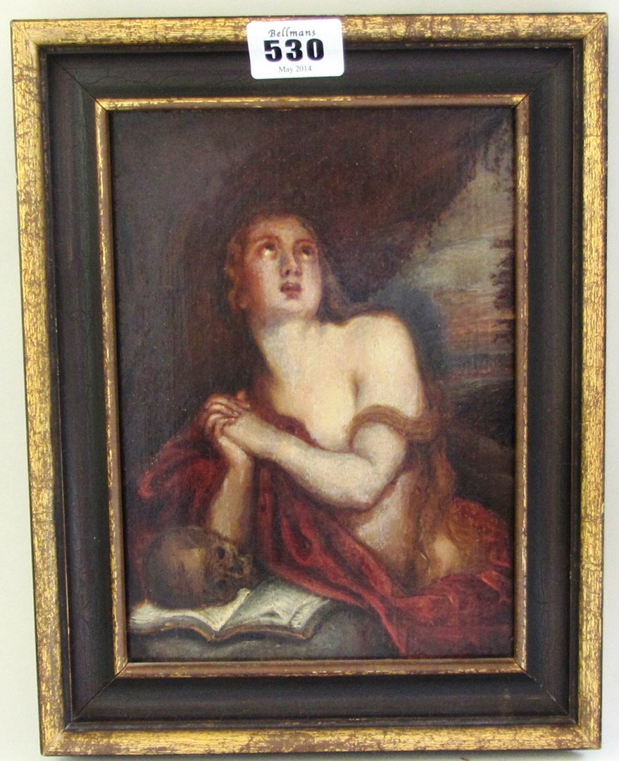 Appraisal: Manner of van Dyck The penitent Magdalene oil on panel