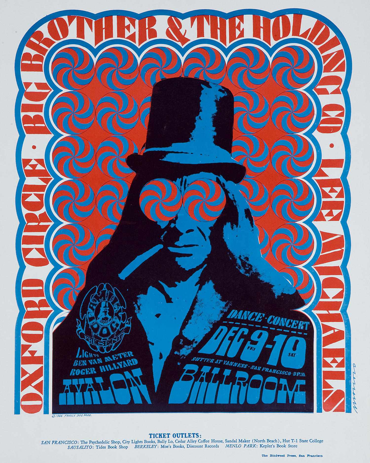 Appraisal: Big Brother the Holding Company Oxford Circle Lee Michaels Fillmore