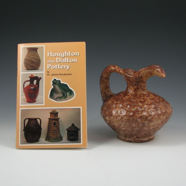 Appraisal: Houghton Pottery Dalton Ohio Old Dutch pitcher in mottled brown