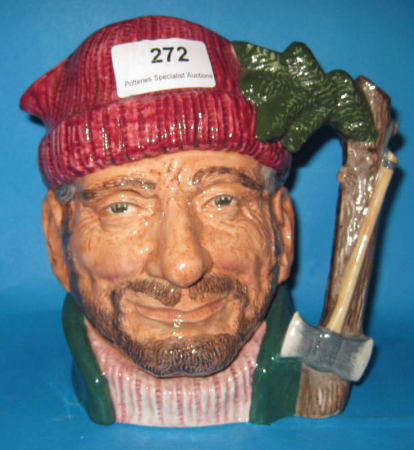 Appraisal: Royal Doulton Large Character Jug The Lumberjack D