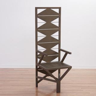 Appraisal: Itzhak Shmueli sculptural chair Itzhak Shmueli sculptural chair Itzhak Shmueli