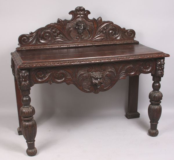 Appraisal: Late th or th Century continental carved oak server h