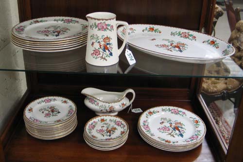 Appraisal: A PIECE ENGLISH JOHN MADDOCK SONS PORCELAIN DINNER SET comprising