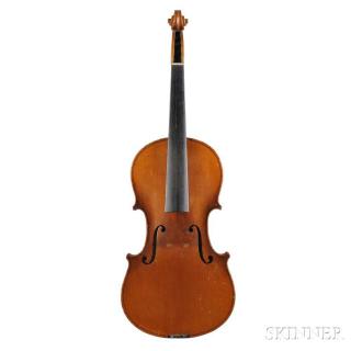 Appraisal: Violin for The Rudolph Wurlitzer Co no labeled Emanuele Bausch