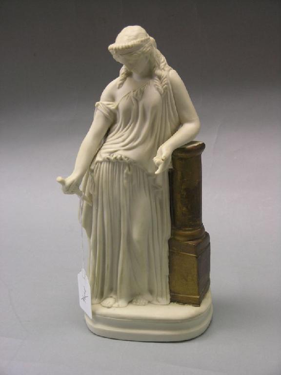 Appraisal: A Victorian Parian model of a female holding dagger standing