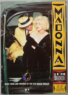 Appraisal: Madonna Breathless - UK Promotional poster for the release of