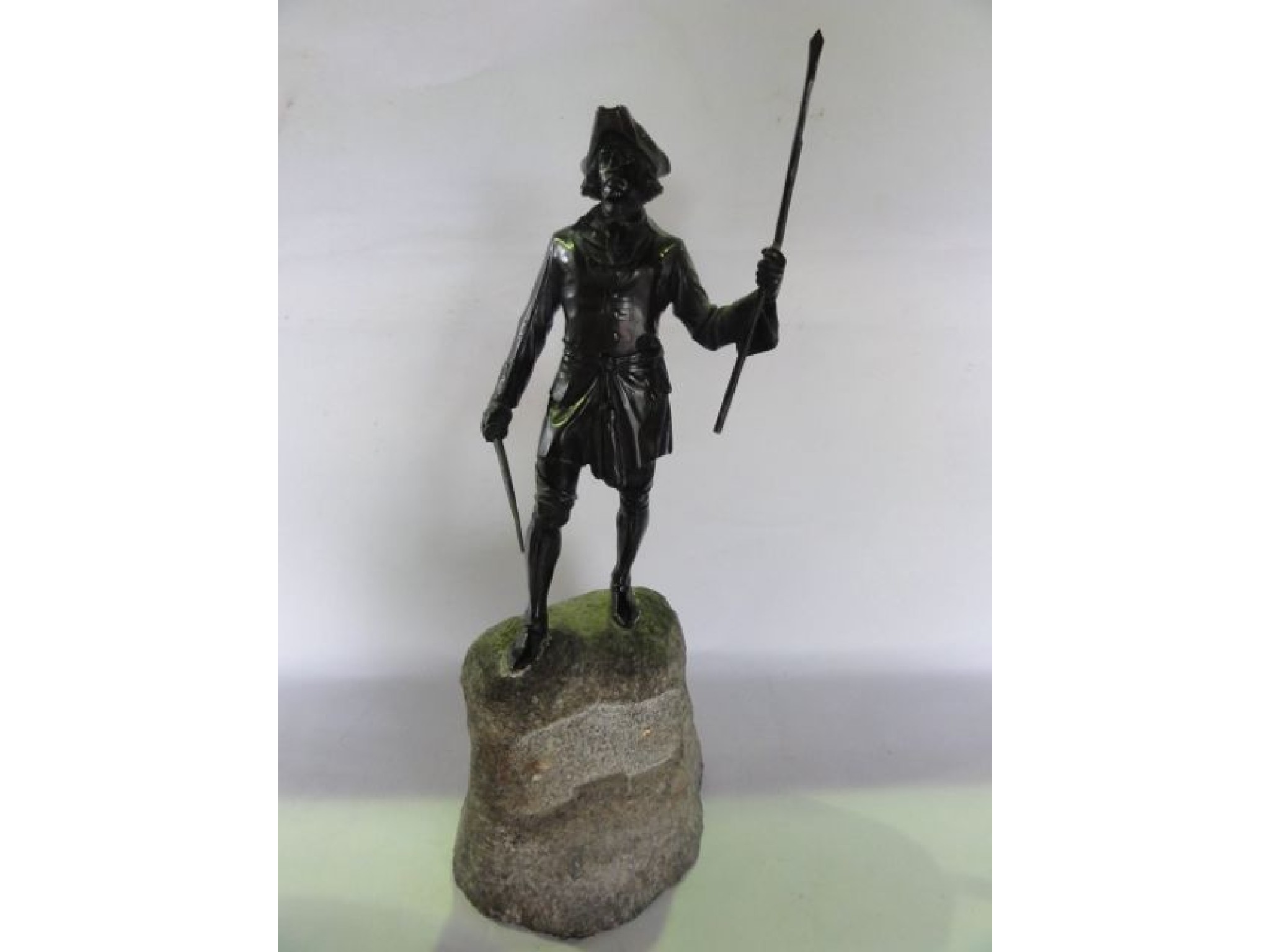 Appraisal: A good quality bronze study of an th century mariner