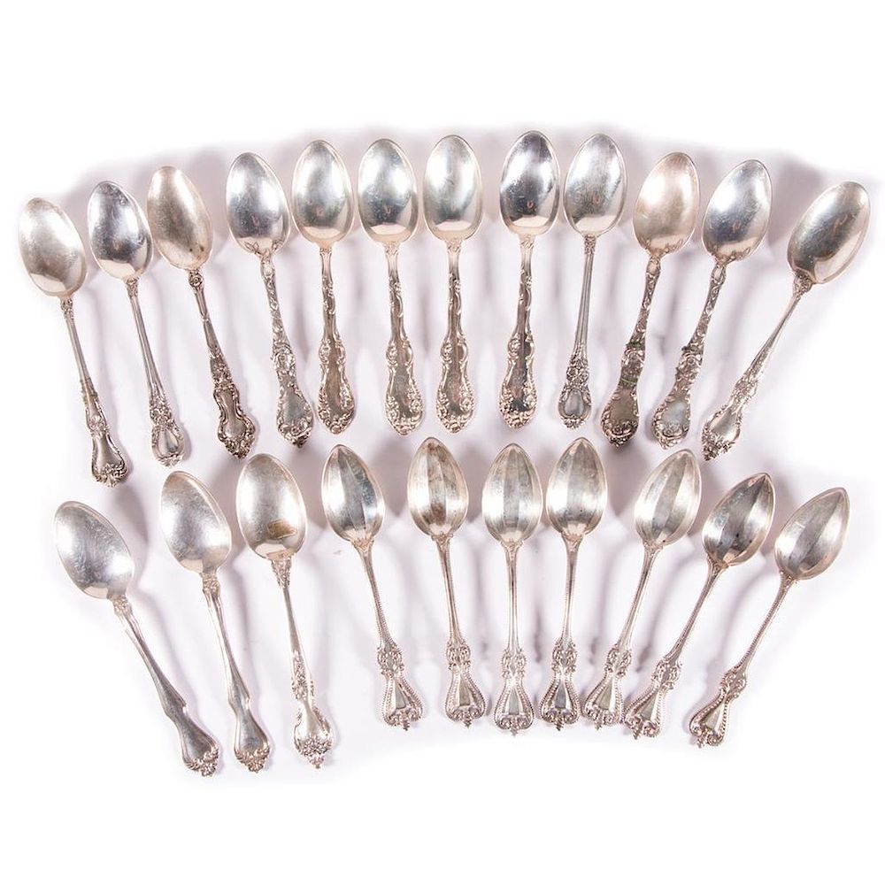 Appraisal: Teaspoons by Various Makers Sterling Tea Spoons by various makers