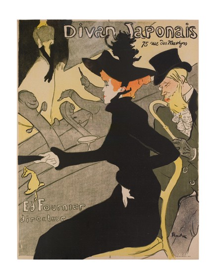 Appraisal: HENRI DE TOULOUSE-LAUTREC - DIVAN JAPONAIS x inches x cm