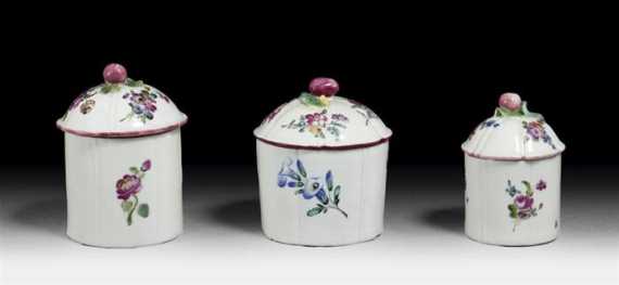 Appraisal: LOT OF MENNECY PORCELAIN circa - Painted with small floral