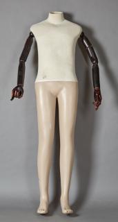 Appraisal: French Wood and Composition Male Mannequin early th c the