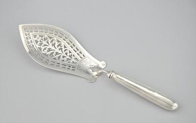 Appraisal: A George III Fine Sterling Silver Reticulated Server by Peter