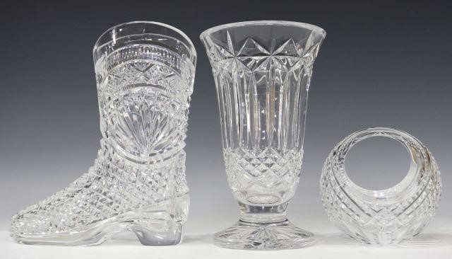 Appraisal: lot of Waterford cut crystal decorative giftware all bearing acid-etched