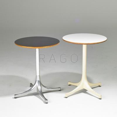 Appraisal: GEORGE NELSON HERMAN MILLER Two Swag-leg side tables Zeeland MI