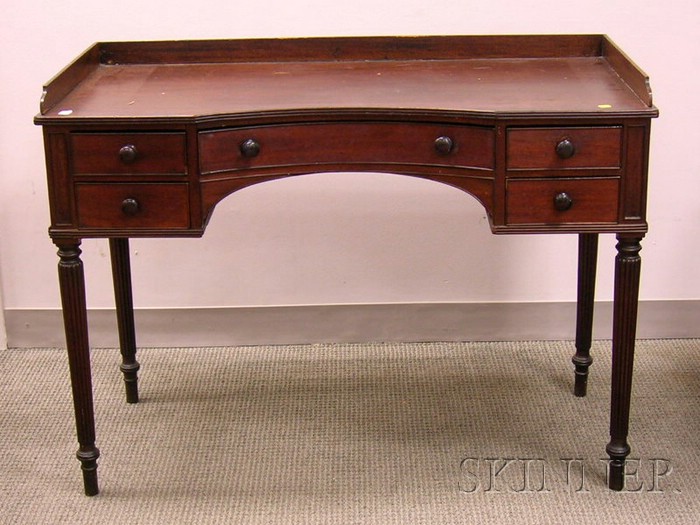 Appraisal: Regency Mahogany Dressing Table lg wd in