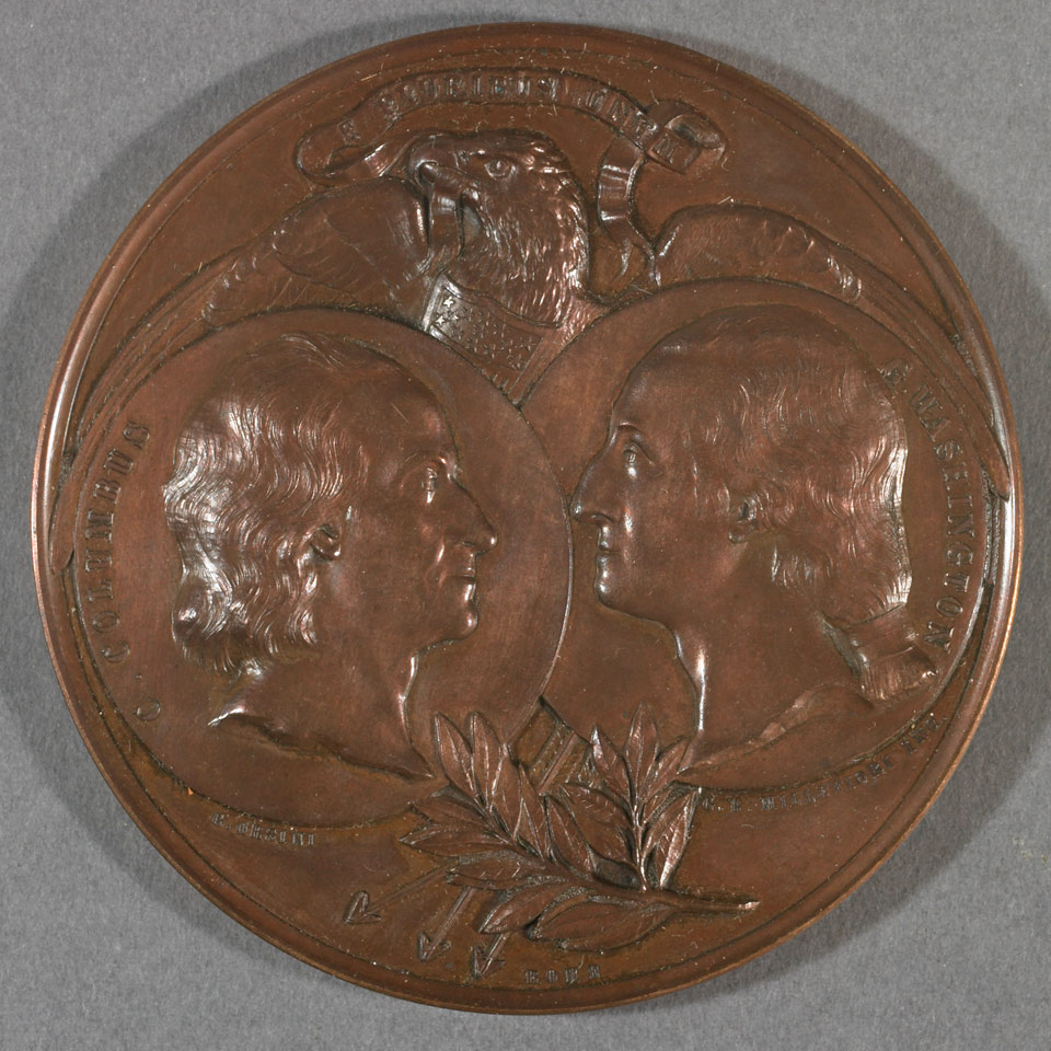 Appraisal: World s Columbian Exposition Chicago Worlds Fair Large Commemorative Copper