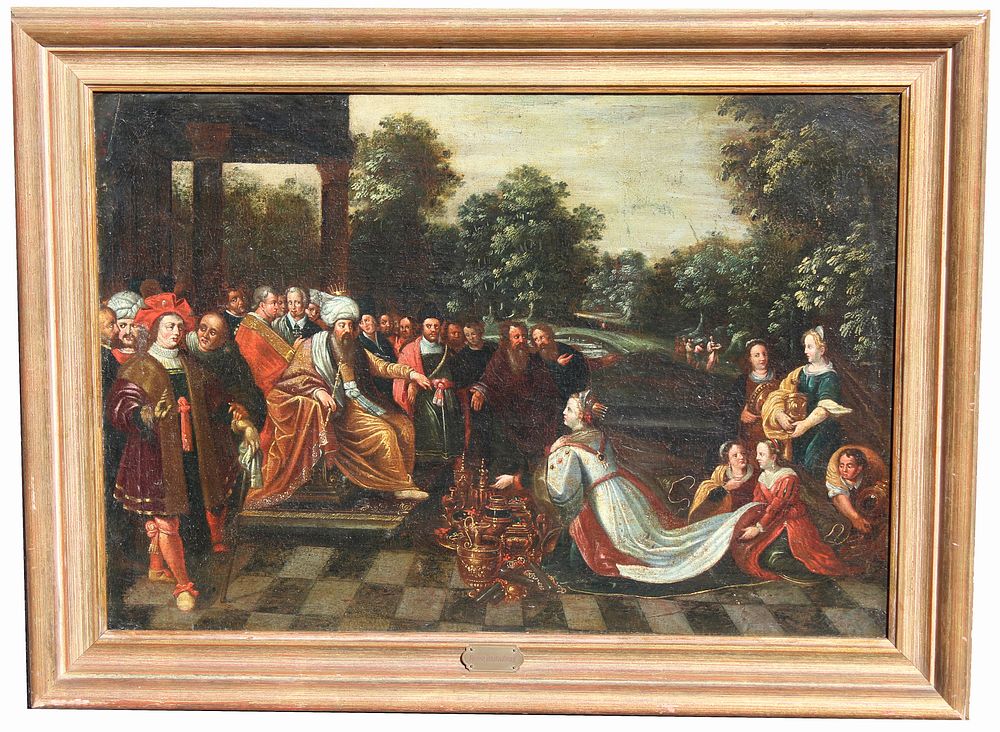 Appraisal: Pieter Avont - King Solomon and Sheba Pieter Van Avont