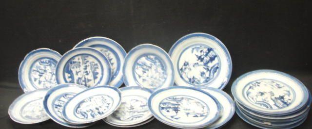 Appraisal: Lot of Canton Style Porcelain Plates Some as is-chips From