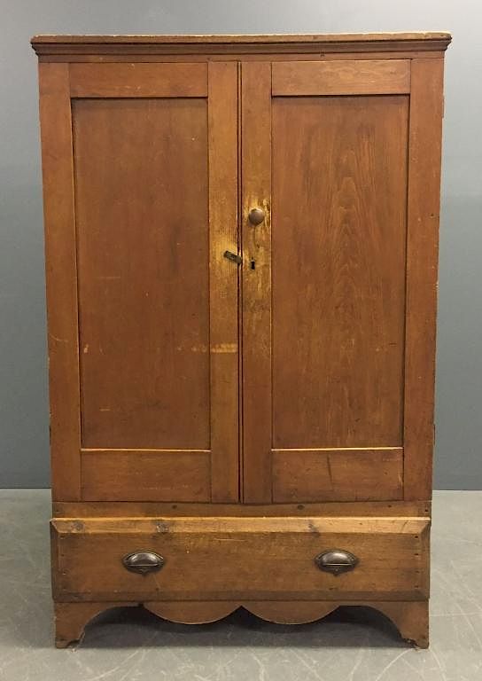 Appraisal: Country Pine Jelly Cupboard Country pine jelly cupboard th c