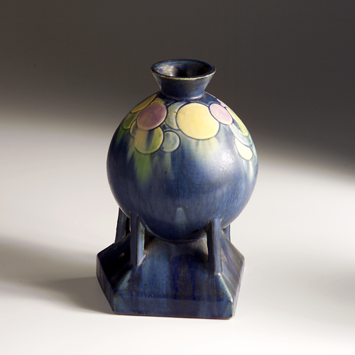 Appraisal: ROSEVILLE Futura blue vase - the spherical top decorated with