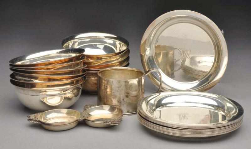 Appraisal: A Group of Miscellaneous Tiffany Silver Articles thC Comprising a