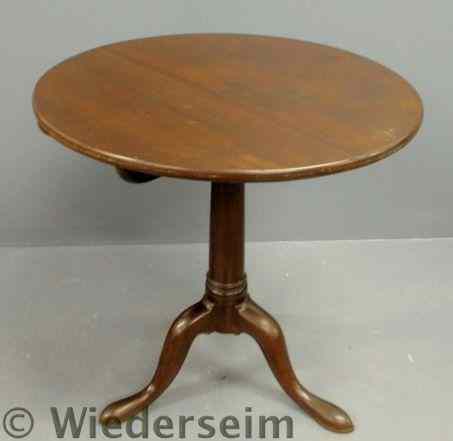 Appraisal: Queen Anne mahogany tea table th c with a box