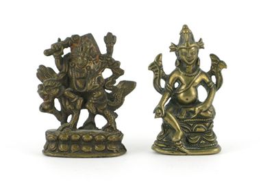 Appraisal: A North East Indian seated figure of Jambhala Pala style